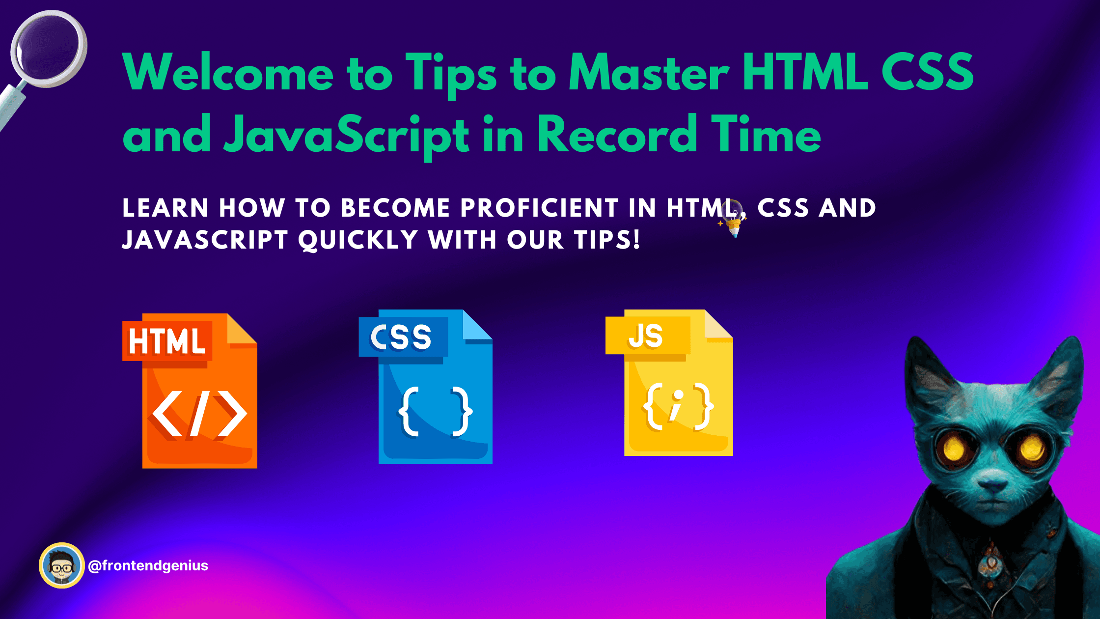 10 Tips to Master HTML CSS and JavaScript in Record Time